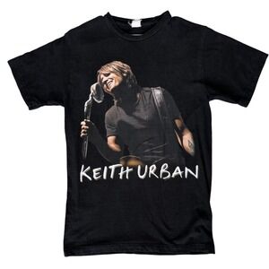 Keith Urban Men's‎ Small Black Short Sleeve Tour Graphic Tee Shirt